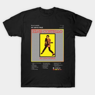 Elvis Costello - My Aim Is True Tracklist Album T-Shirt